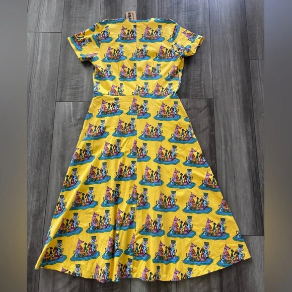 NOOWORKS Greta Dog Party Graphic Dress Large - Picture 2 of 4